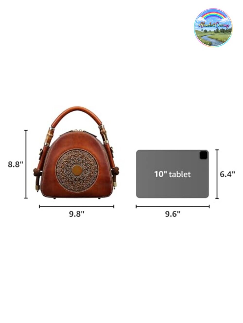 Genuine Leather Satchel Handbag Top Handle Organizer Shoulder Bag Ladies Purse - Picture 2 of 6